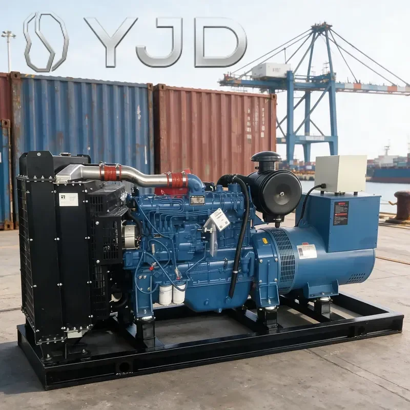 YJD 100kW Industrial Open Frame Diesel Generator Set 230/400V 50Hz 1500RPM Three Phase Standby Genset for Factory