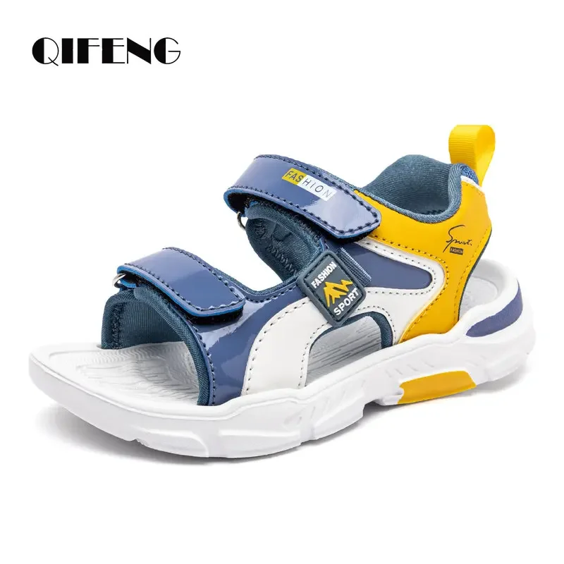 2023 Summer Boys Soft Sandals Fashion Children Shoes Autumn Light Cartoon Sandalias Flat Beach 4-12 Years Old Kids Shoes 12yrs