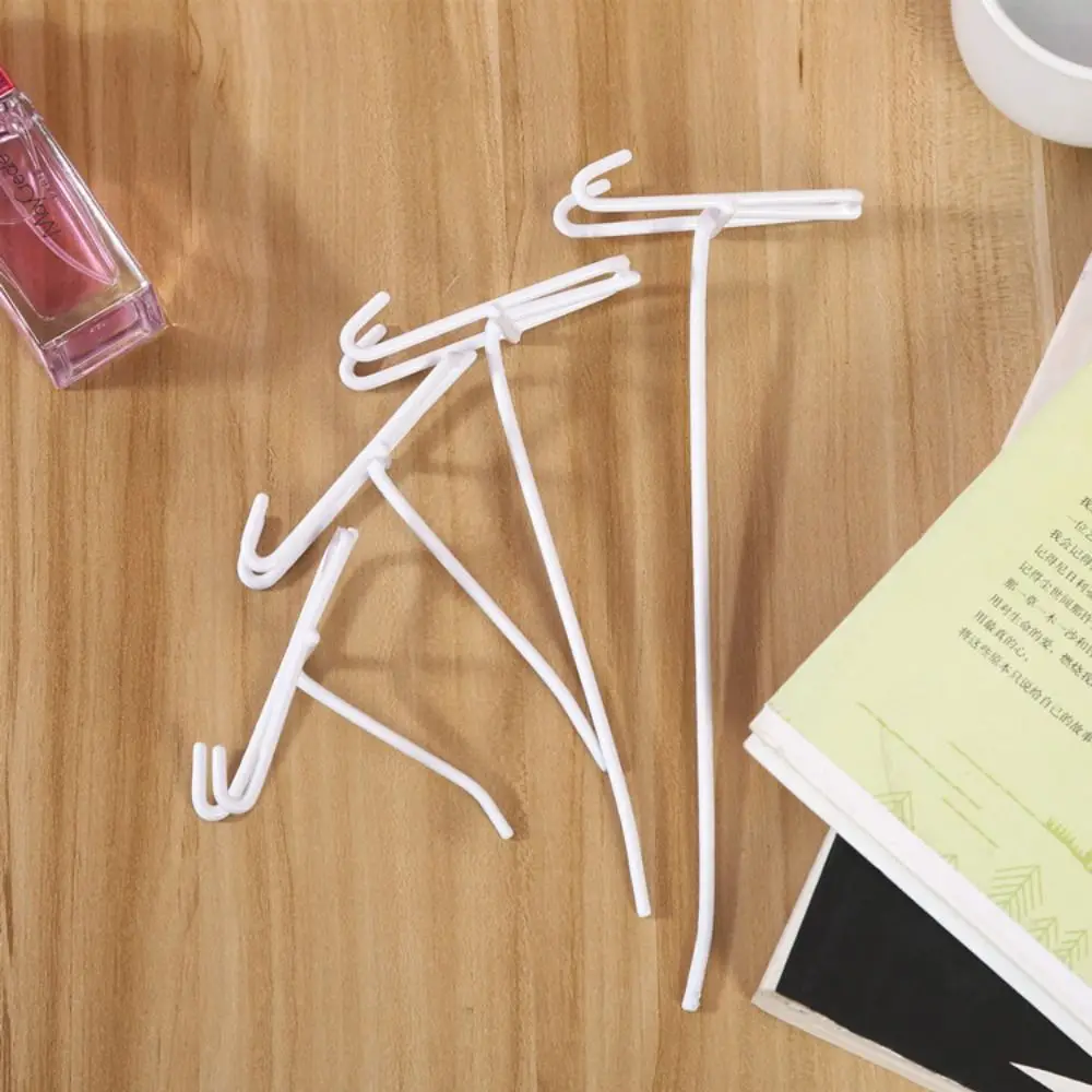 10Pcs Metal Mesh Panel Hangers Reusable Wear-resistant Net Panel Hooks Universal Removable Display Panel Shelf Hook Wall