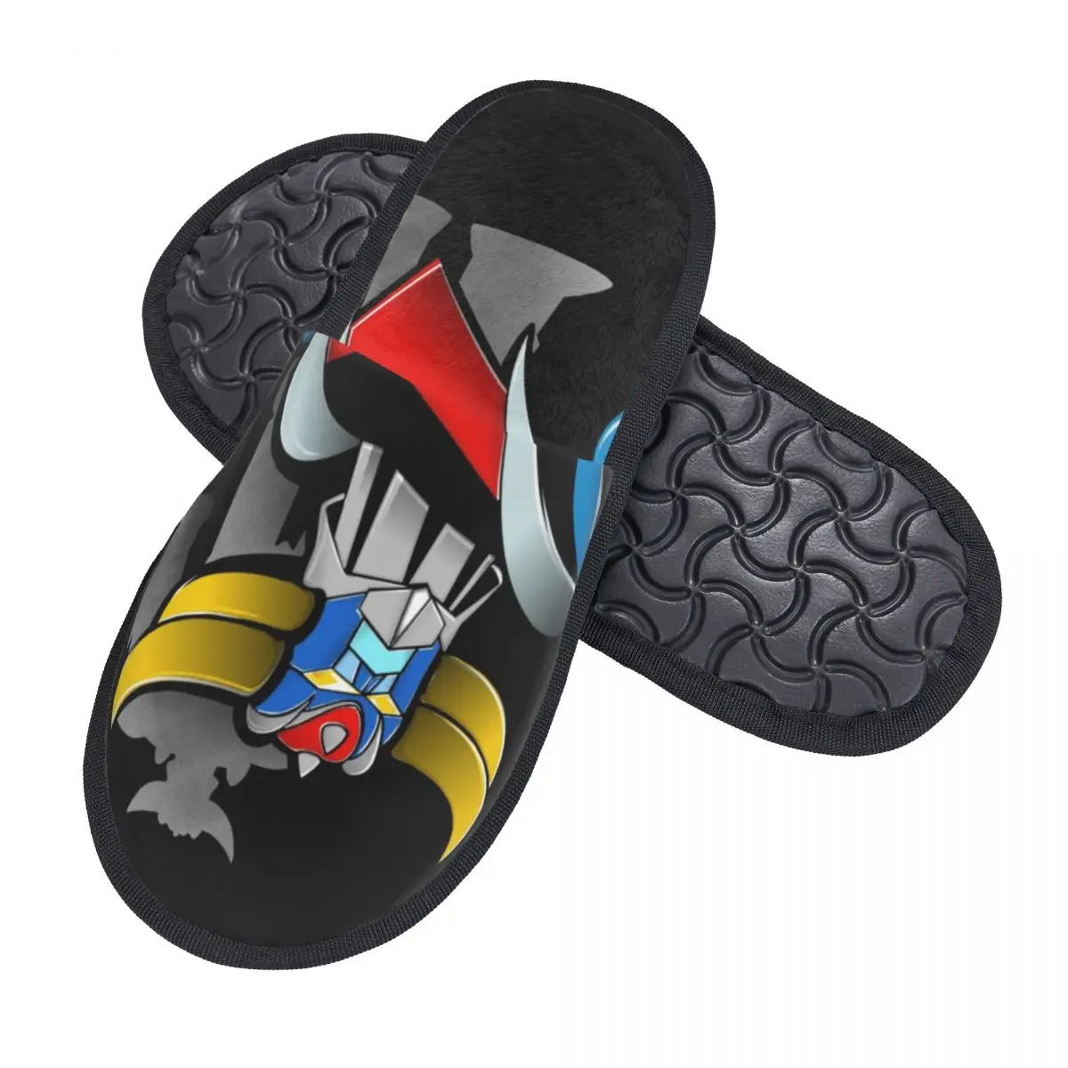 Custom Goldorak Grendizer Robot Soft Memory Foam House Slippers Women Anime Mechanical Warrior Comfy Warm Anti-skid Sole Slipper