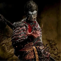 New Game Black Myth: Wukong Mask Game Periphery Cool Ancient Mythology Blackening Wukong Nuo Mask Religious Beast Teeth Masks