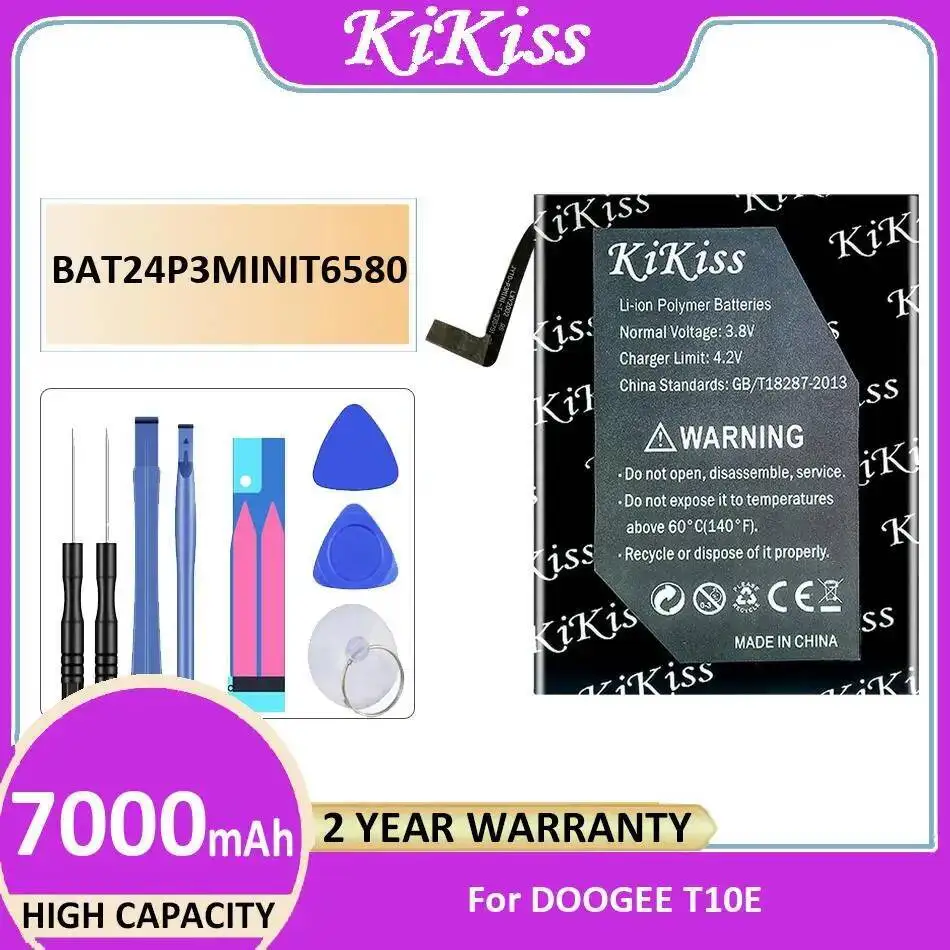 

Высокопроизводительный аккумулятор для мобильного телефона BAT24P3MINIT6580 для Doogee T10E 7000Mah
