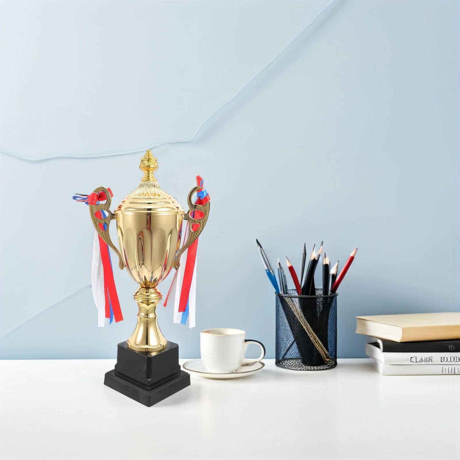 

Sports Competition Trophy 29cm Award Cup Elegant Design Soccer Championship Basketball Trophies Gold Award Party Favor