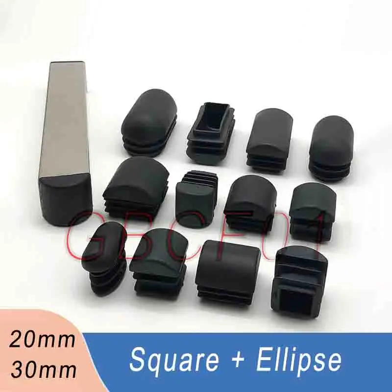 Plastic tube caps, Square end caps, Furniture plugs, Chair leg caps, Pipe covers, Black end caps, square tube Plugs, Nylon caps