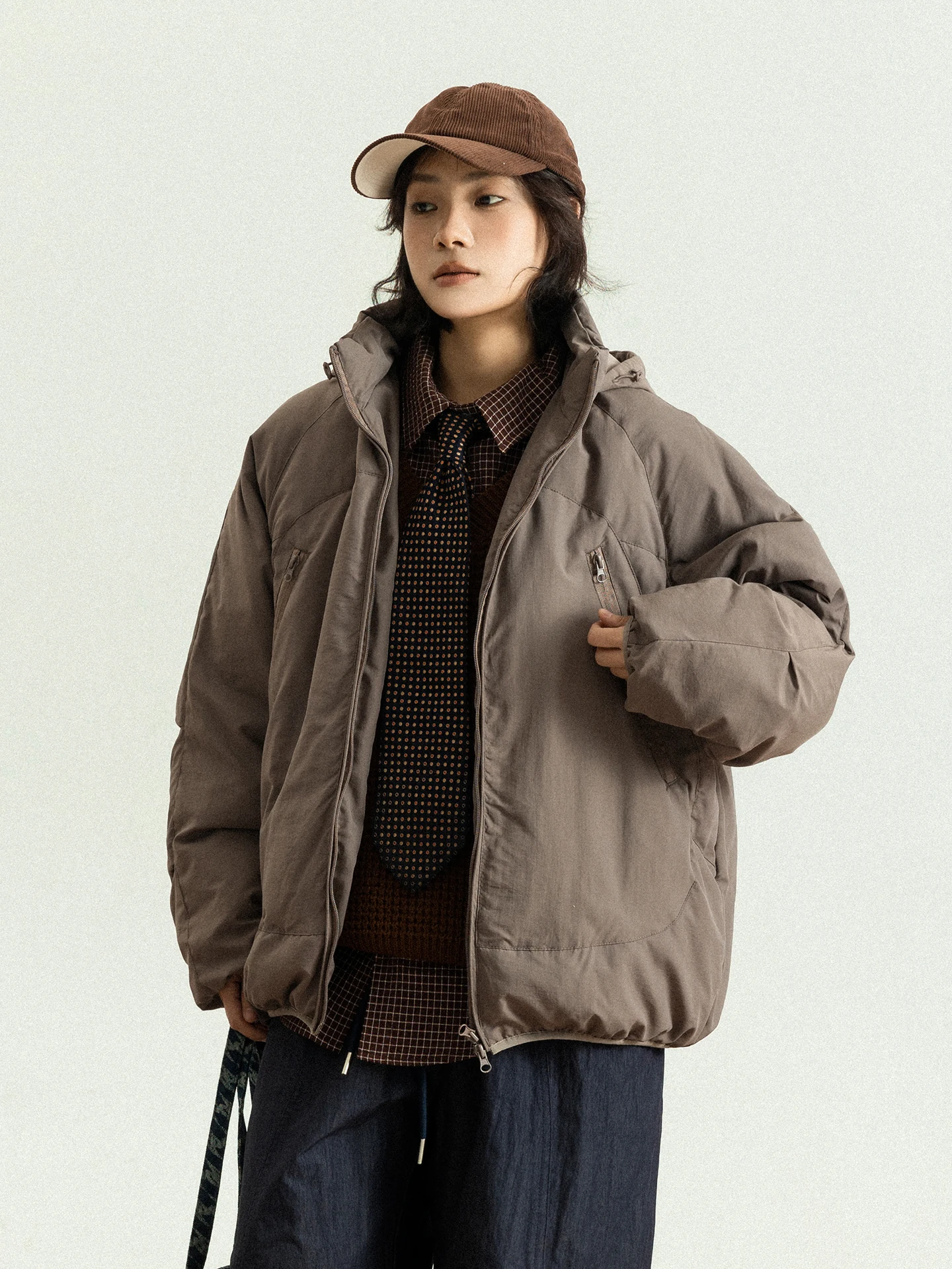 

Утепленная куртка GoodNorth свободного кроя с двойной молнией, зимняя теплая верхняя одежда, универсальное пальто с капюшоном для мужчин и женщин