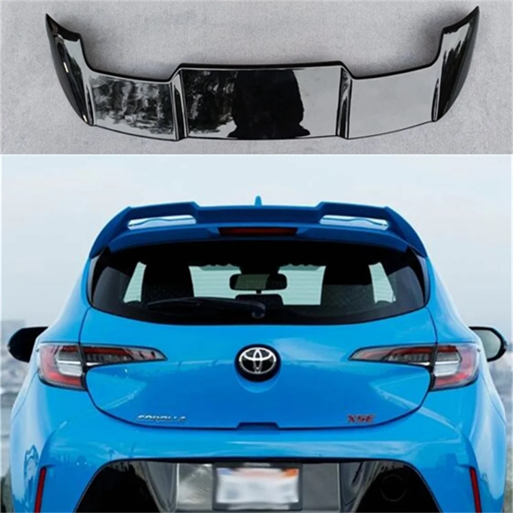 For Toyota Corolla Hatchback 2019 2020 2021 Spoiler ABS Material Car Rear Wing Primer Color Rear Spoiler