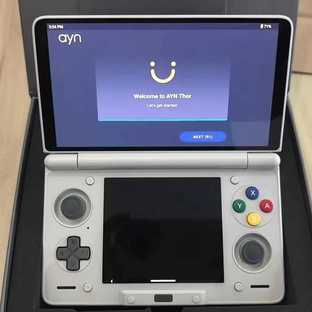 

Immediate Shipping AYN Thor Max Handheld Game Console 6 Inch Dual Screen Wi-Fi Enabled Portable Android Video Gaming Player
