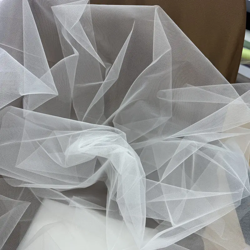 3 Meter Wide High Definition Medium Hard Off White Ivory Tulle Ideal for Wedding Dresses Bridal Veils and Studio Styling