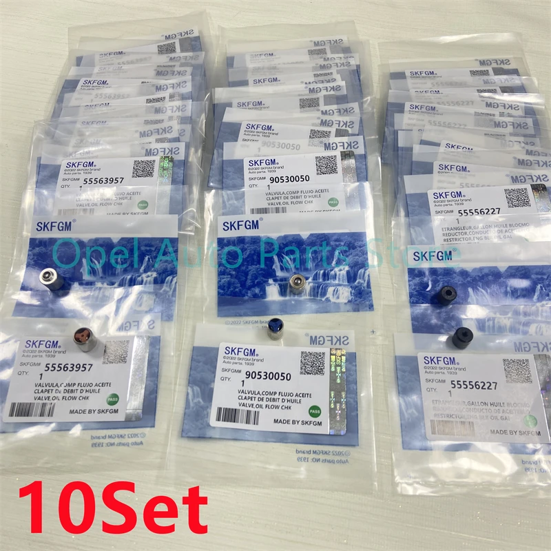 10 комплектов одностороннего клапана расхода моторного масла для Chevrolet Cruze Opel Vauxhall Astra 90530050 55563957 55556227