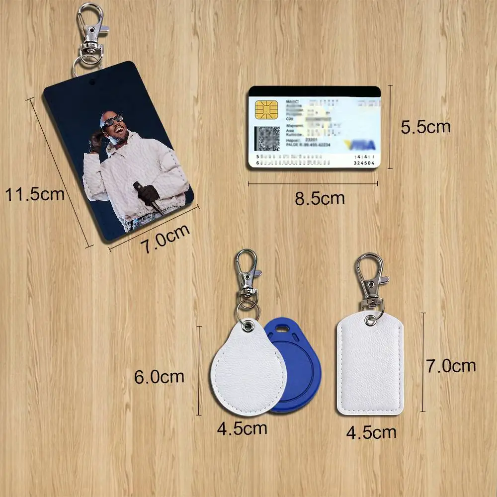 Ye Dropout Bear BULLY Kanye West Card Holder Keychain Key Ring Door Lock Access Protective Case For Security Gift