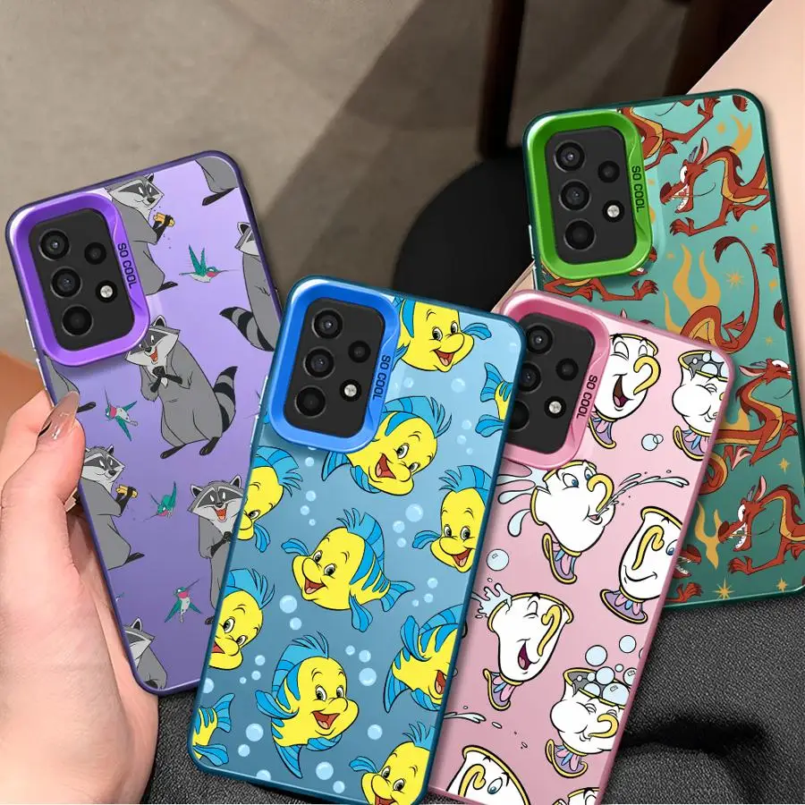 Phone Case for Samsung A55 A33 A25 A54 A22 A53 5G A72 A21s A32 A35 A51 A52s Shockproof Shell Cover Disney Cartoon Marlin