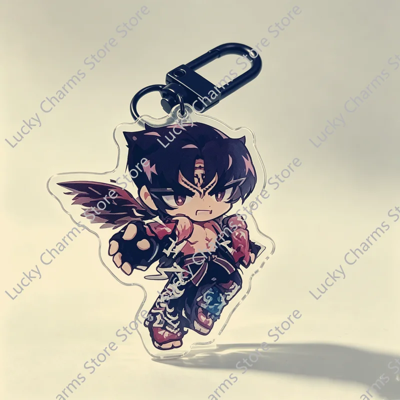 Cute Comic Male Female Figure Acrylic Charm Lightweight Backpack Ornament Fans Collectible Jewelry Gift