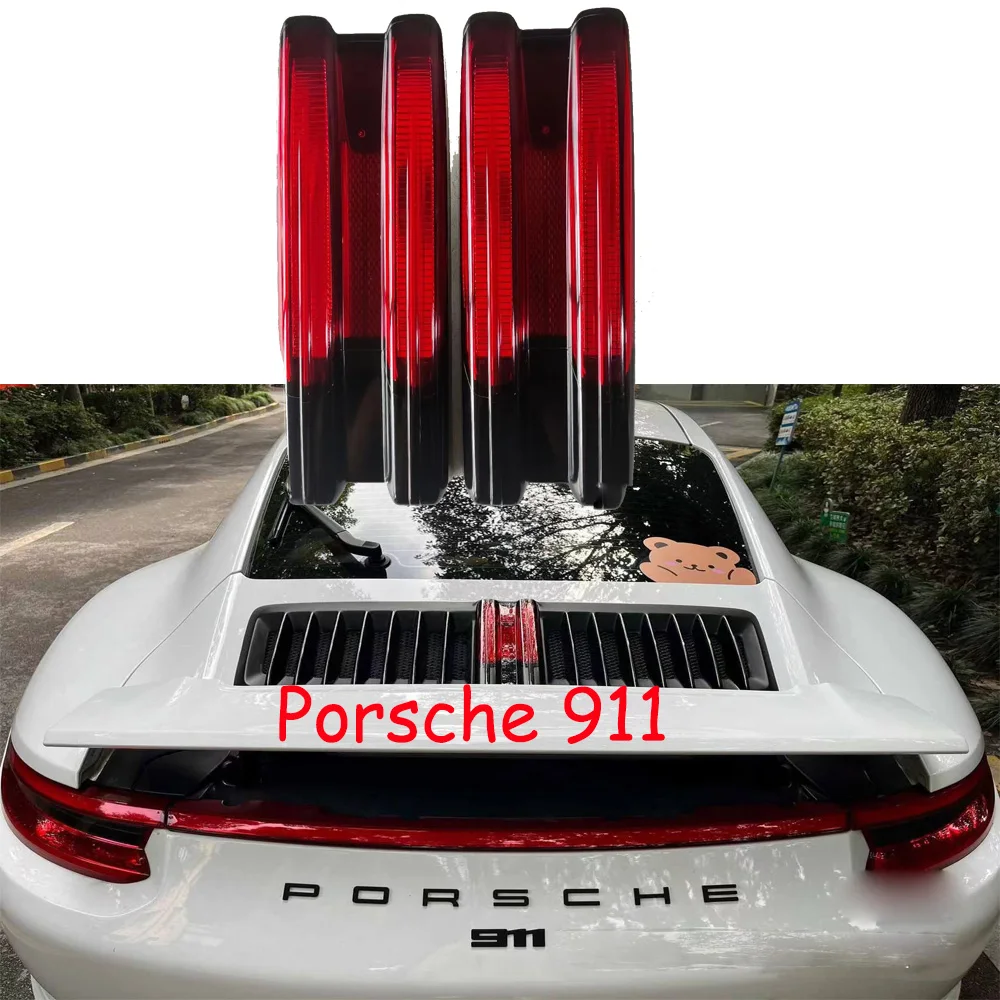 

1pcs car bumper tail light for Porsche 992 taillight LED Reflector car accessories Taillamp for porsche 992 fog lamp