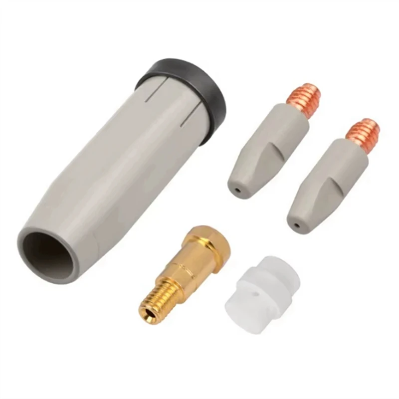 

2025 New 5Pcs 24KD Coating Protection Nozzle 1.2Mm MIG Torch Gas Nozzle Tip Holder Of 24KD MIG Welding Torch