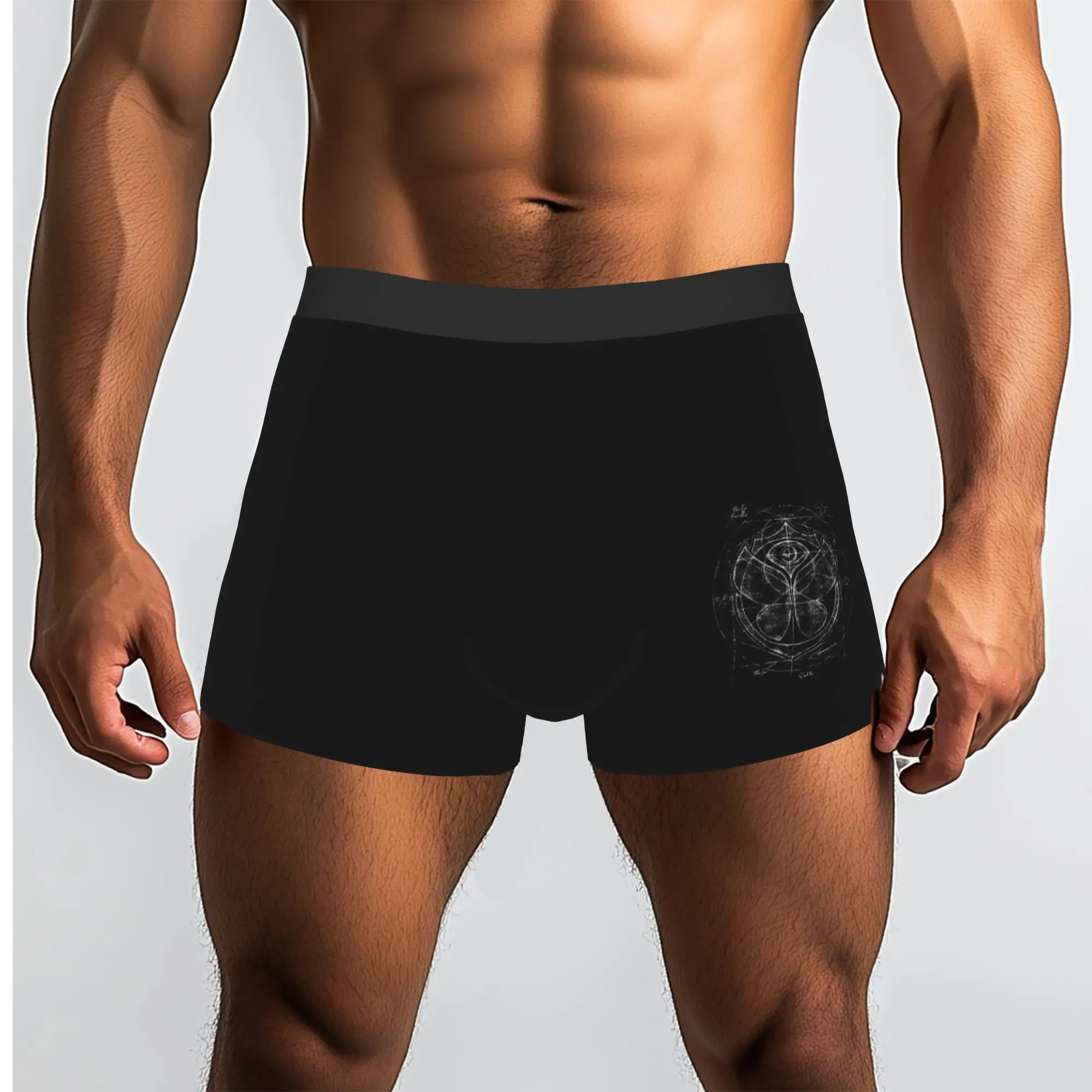 Custom Tomorrowland Underwear Men Stretch Electronic Dance  Boxer Briefs Shorts Panties Soft Underpants For Male