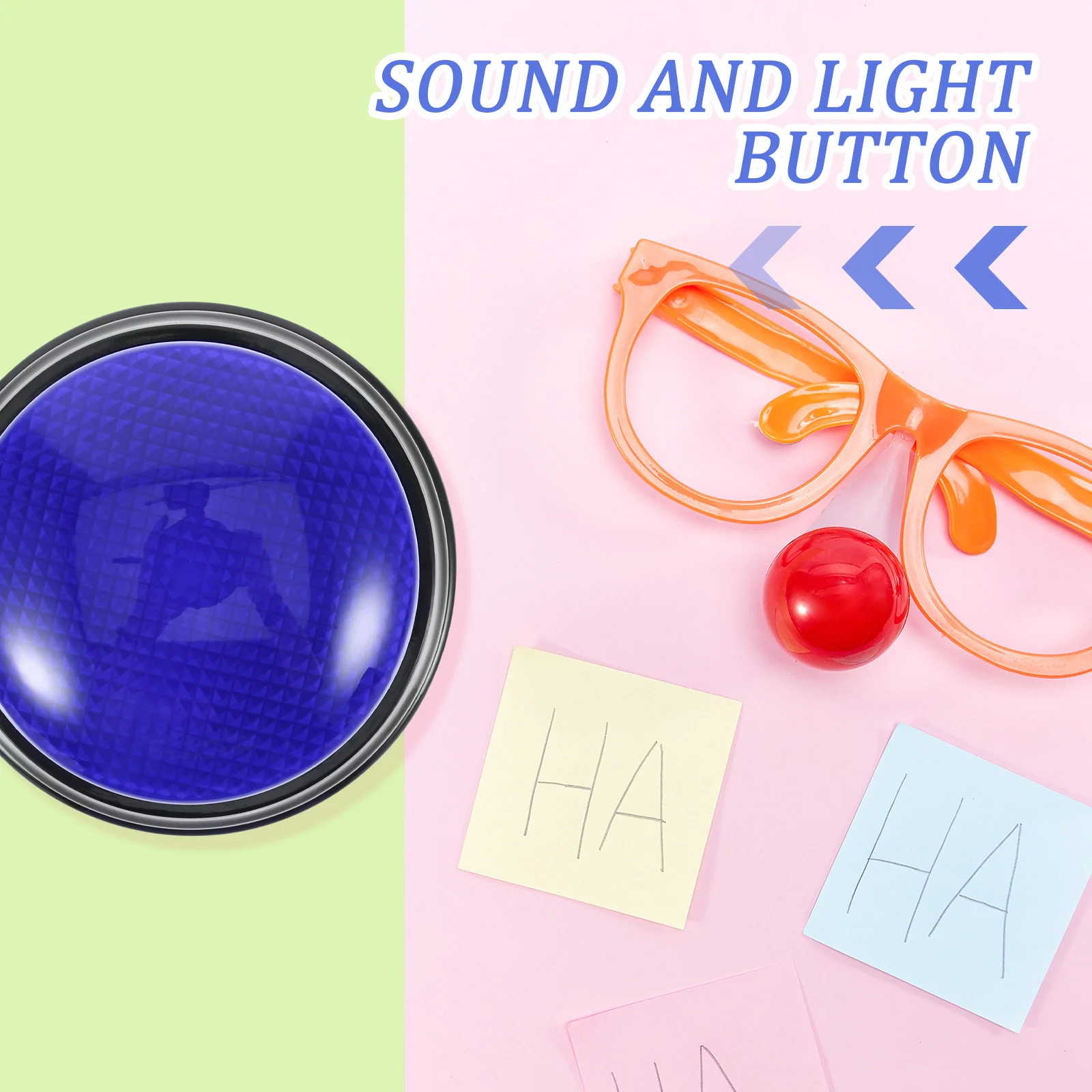 

1pc Sound Light Party Party Funny Button Prank Prop For Adults Kids Competition Gaming Button Decorations