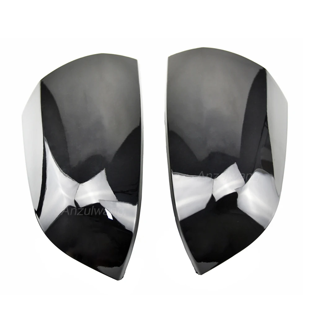 

1 пара глянцевых черных сменных чехлов на боковые зеркала заднего вида для Vauxhall Zafira B MK2 2005-2008, накладки на боковые дверные зеркала