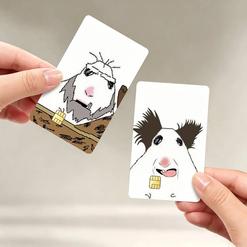 FUNNY H-Hamster Caveman Sticker Film Tape Skin for Credit Card Debit Card Waterproof Stickers