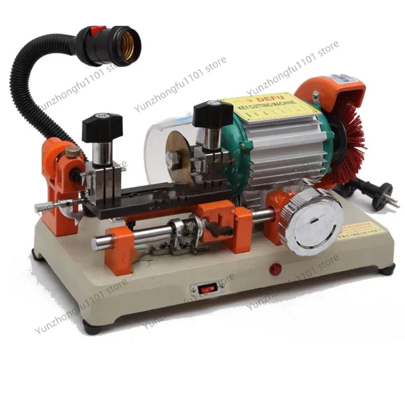 New 220VHorizontal Key Cutting Machine with Manual Knife with Fine-Tuning Guide Pin Key Duplicating Machine