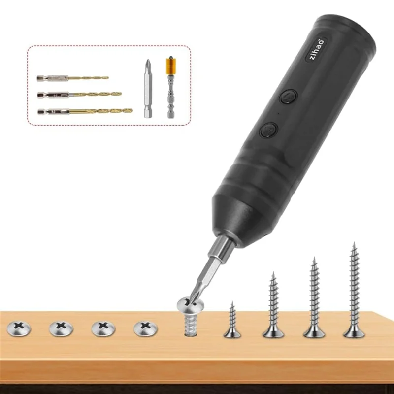 AD23-Cordless Electric Screwdriver USB C Rechargeable Mini Drill Power Tools Set