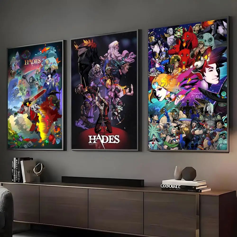 Hades Classic Painting Calligraphy HD Art Wall Waterproof Home Living Room Bedroom Bar Decorative Paintings