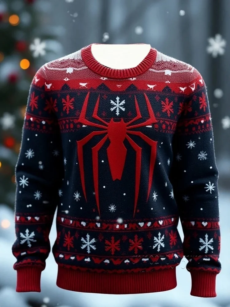 Superhero Spiderman Hoodies for Kids - Autumn Winter Crew Neck Sweatshirt Spider Man Cosplay Clothes for Boy And Girl Christmas