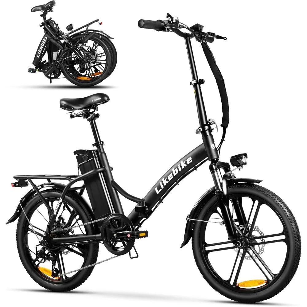 

Likebike Sunny Folding Electric Bike for Adults, Max 25Miles Range(Pedal Assist) &540W Peak Motor with 20" Tire,18Mph Ebike