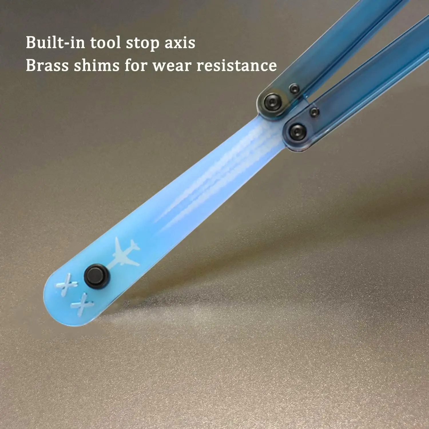 Latihan Balisong, Pisau Lipat Flail, Trainer Outdoor, Tanto Saku, Alat EDC Tidak Tajam, Pisau Fidget, Mainan, Alat Outdoor