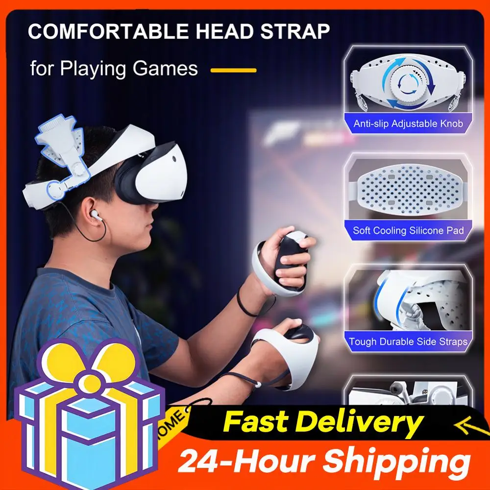 

Комфортная декомпрессионная повязка на голову, дышащая, снижающая нагрузку, с усиленной поддержкой для VR-гарнитуры PS VR2