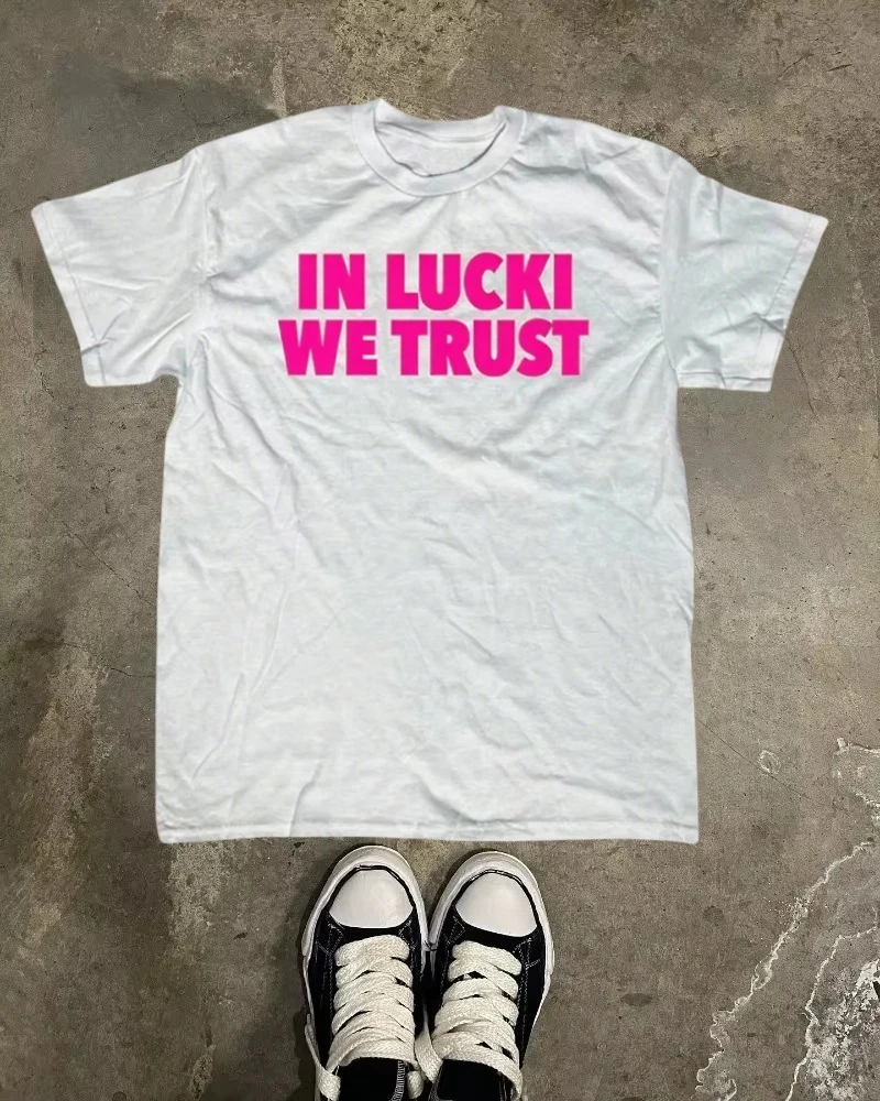 

Letter Printed Cotton T-Shirt Loose Casual Top T-Shirt Crew Neck Retro Gothic Hip Hop Streetwear High Quality Short Sleeves