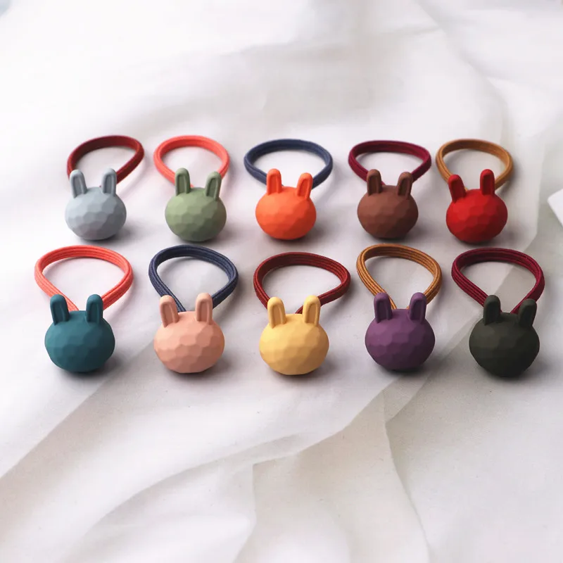 10pcs/lot Sweet Baby Hair Accessories Candy Color Kids Elast