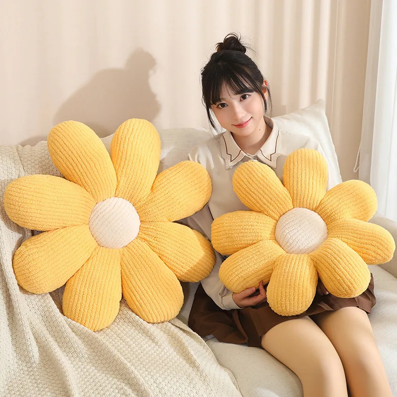 หมอนอิงตุ๊กตาดอกไม้ 8 กลีบ ขนาด 50/60 ซม. นุ่ม น่ารัก เหมาะสำหรับใช้เป็นเบาะรองนั่ง  มีสีชมพู เหลือง เขียว ขาว  ตุ๊กตาขนนุ่ม ตกแต่งโซฟา เก้าอี้