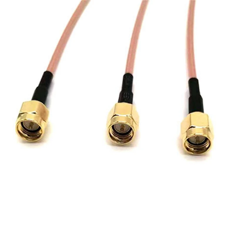 3-Pack Radio Frequency Coaxial Connection Cable SMA Splitter Cable SMA Male To Dual SMA Female Coaxial Cable