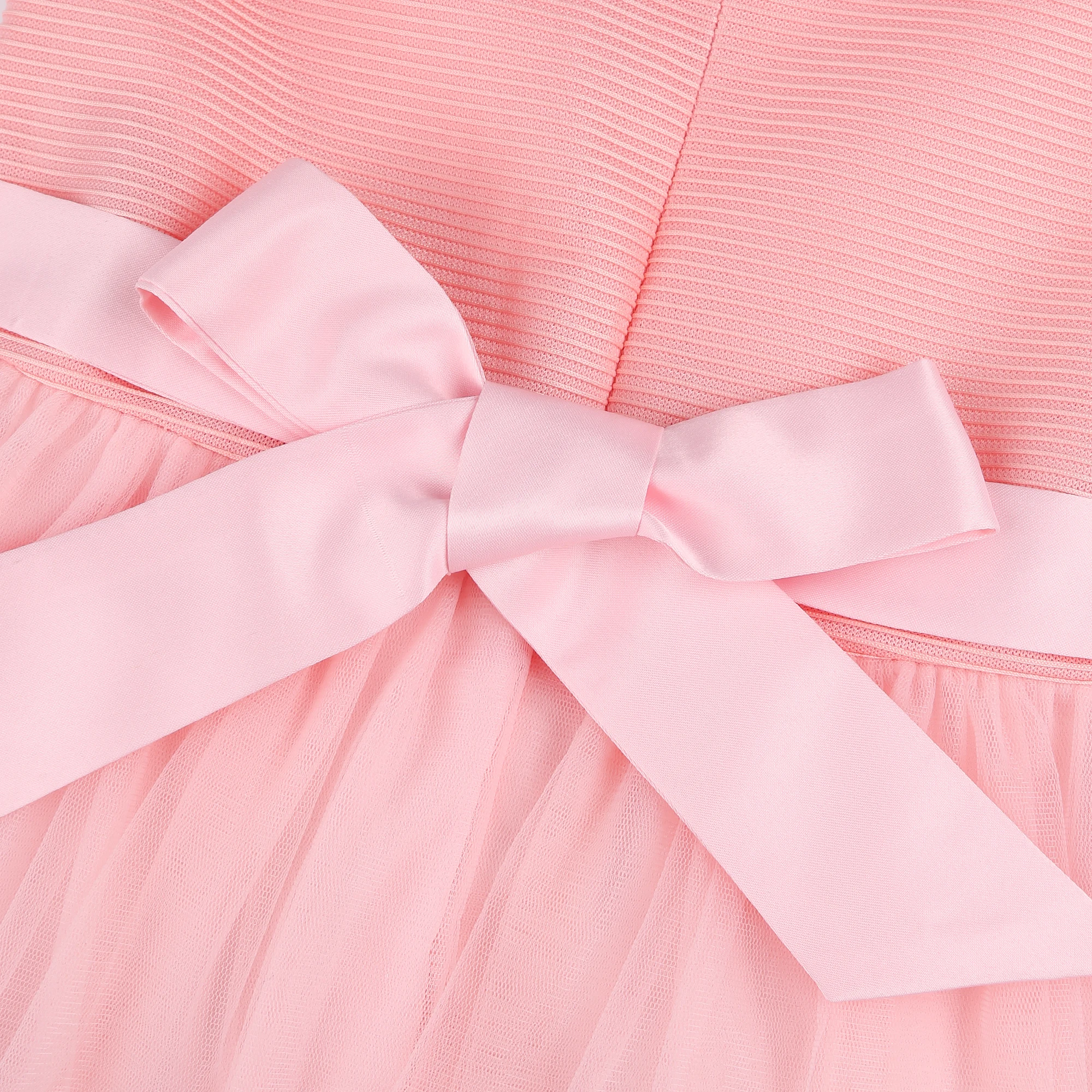 Mädchen-Netz-Seidenkleid mit Blumenstickerei für Hochzeit, Geburtstag, Party, Spitzen-Prinzessinnenkleid, Karneval, Weihnachten, Tanz-Performance-Outfit – Detail 22