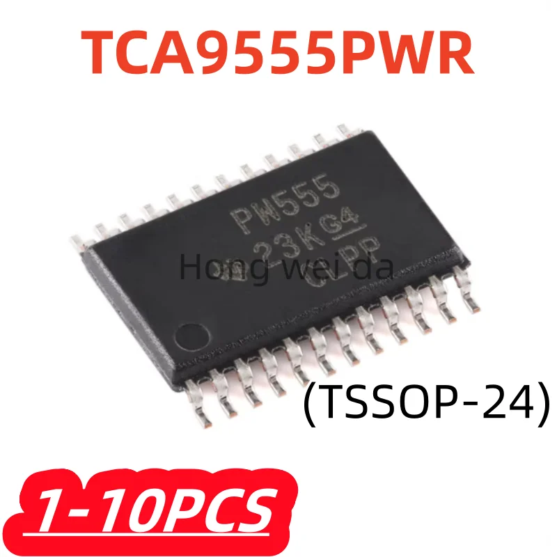 1-10Pcs/lot 100% New TCA9555PWR PW555 TSSOP-24 Low-voltage 16-bit I2C and SMBus I/O expander chip
