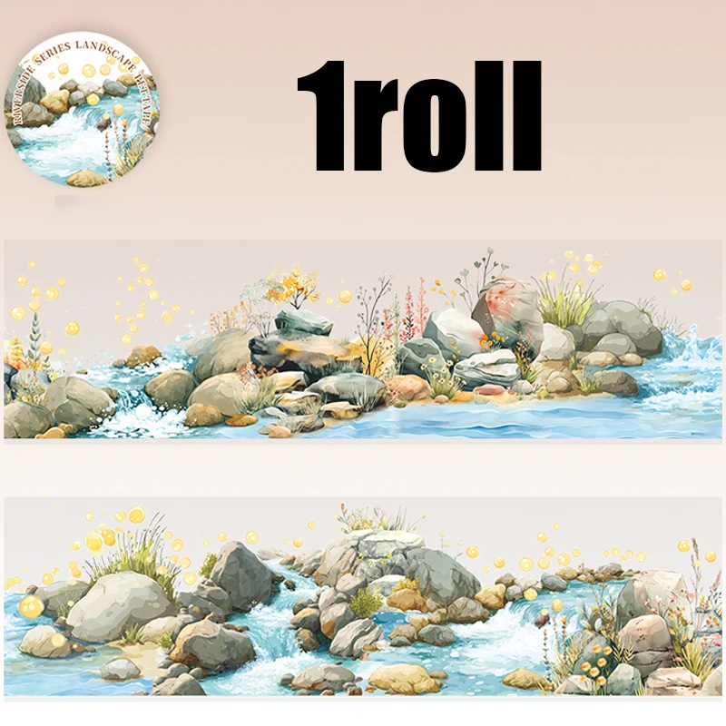 200 cm/rotolo Shell Glow PET Nastro adesivo Manuale fai da te per decorare album, cornici fotografiche, biglietti d'auguri e custodia per telefono