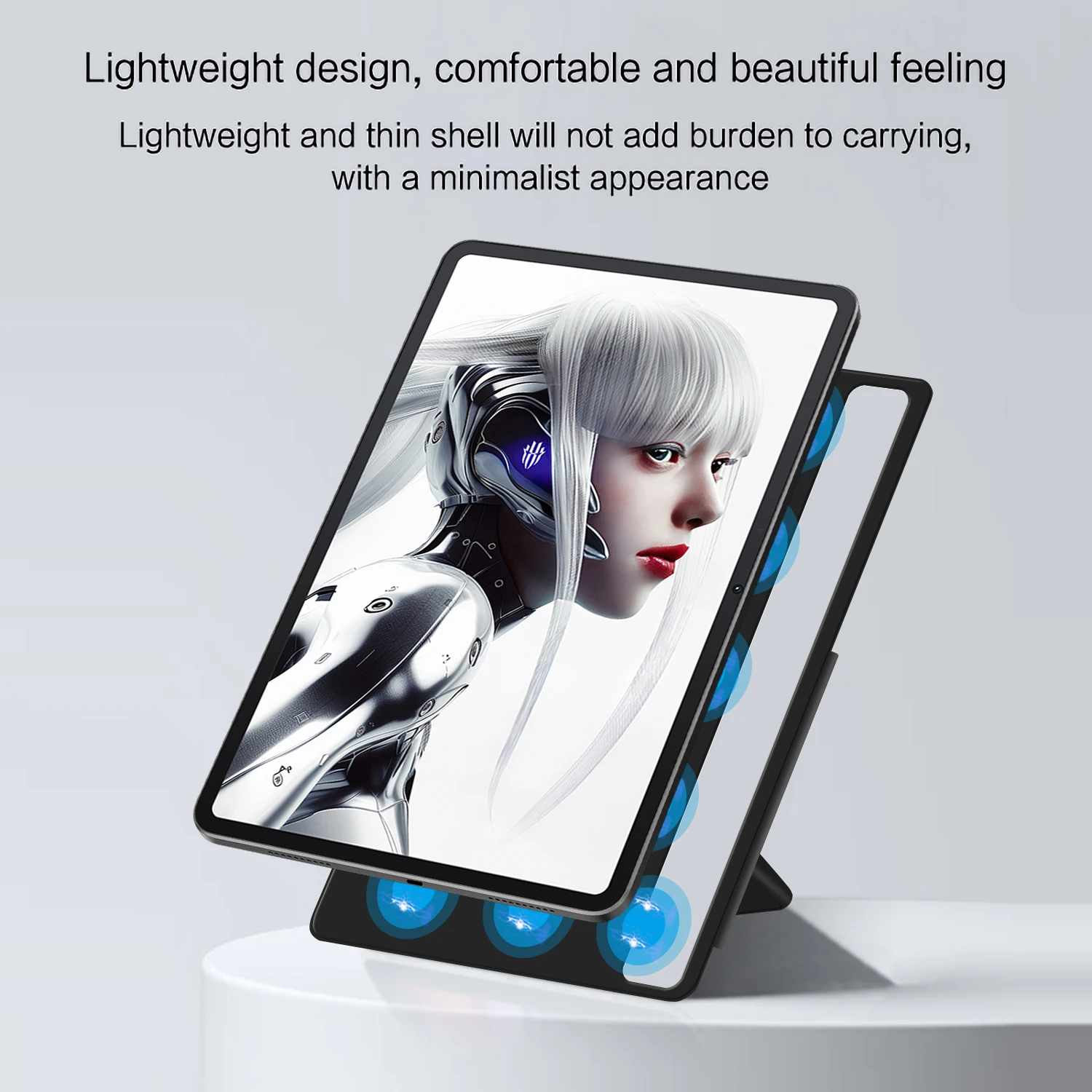 Magnetic Case For ZTE nubia REDMAGIC Gaming Tablet Pro 2024 Red Magic Nova 10.9 inch Stand Cover RedMagic Nova Gaming 10.9\