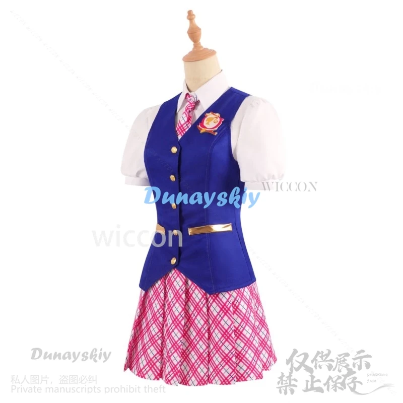 Anime Movie Barbieee Cosplay Uniforme scolastica Abito Gonna Cappotto Lolita Parrucca per donna Ragazza Halloween Natale Personalizzato