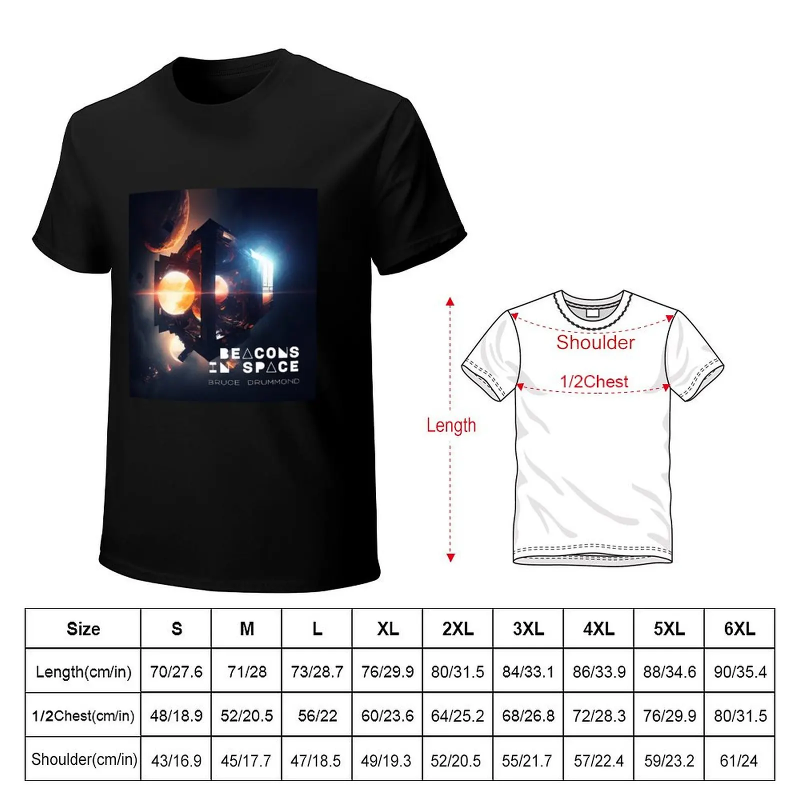 Beacons In Space T-Shirt Big and Tall Gym T-Shirt