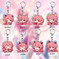25 Nightcord Anime KeyChain Momoi Airi Men Key Chain for Women Fashion Q Version Kawaii Figure Acrylic Keyring Pendant Gifts