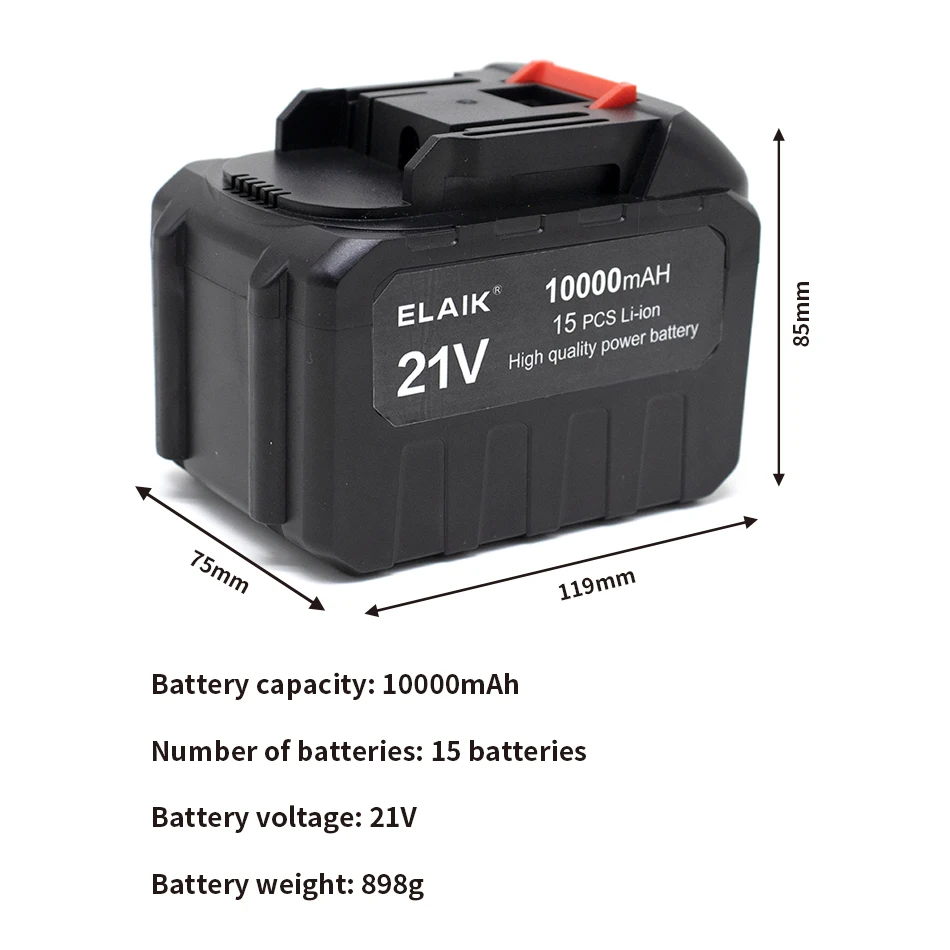 High Quality High Capacity 10.0Ah 6Ah 4Ah 2Ah for Makita 21V Electric Scissors Electric Saw Lawn Mower Battery Pack