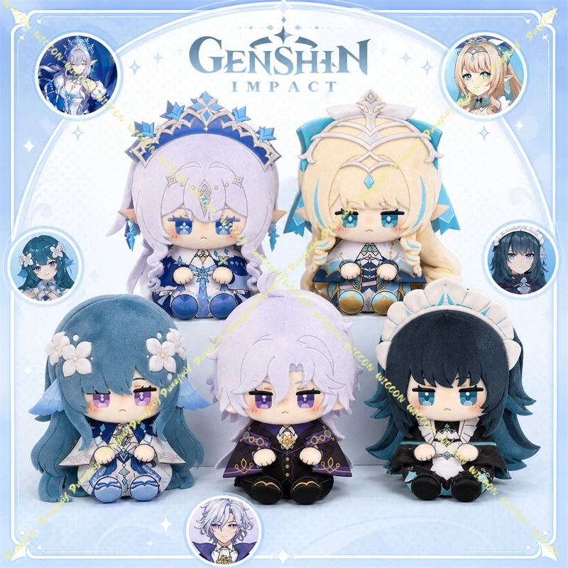 Genshin Impact Anastasya/Vesna/Mitya/Danica/Noy/Vodyanitsa Mini Plush Doll Pendant Anime Character Bag Charm CollectibleOrnament