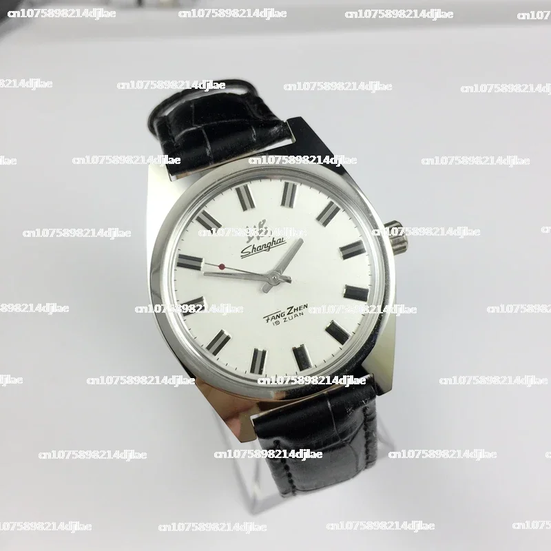 Shanghai Watch Factory All-Steel Shockproof Large Watch, Manual Mechanical Watch, 38mm Diameter, Original Stock