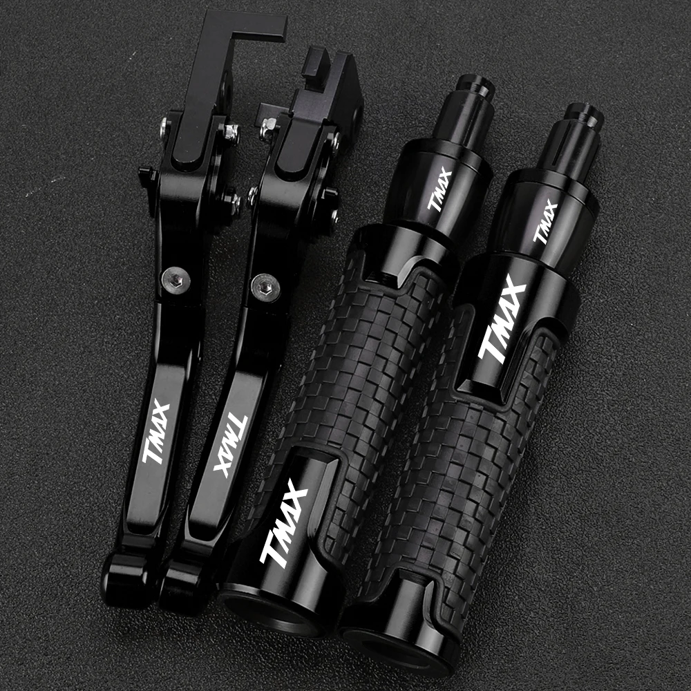 

Motorcycle Accessories Brake Clutch Levers Handle bar Grips ends For Yamaha TMAX500 TMAX530 T-MAX T MAX TMAX 500 530 2001-2007