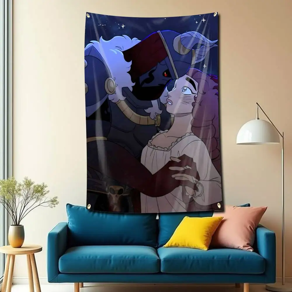 Lucia Manhwa S-Suitor Armor Flag Tapestry Banner for Bedroom Living Room Outdoor Camping Custom Supported
