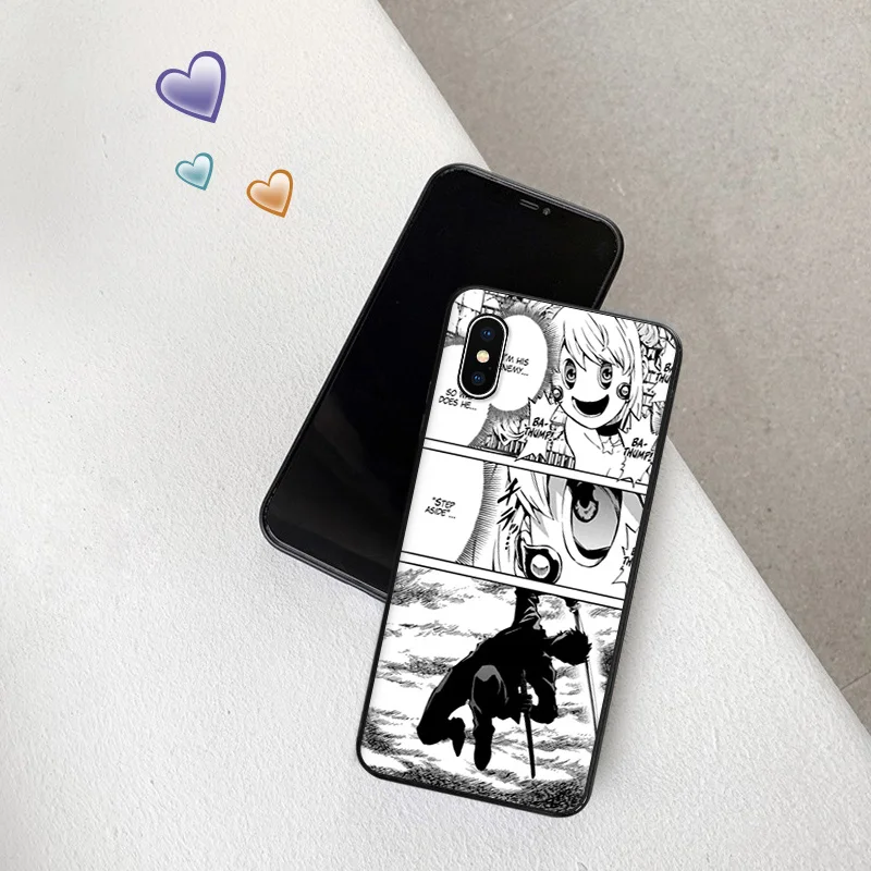 Silicone Soft Phone Case for iphone 16 Plus 15 14 13 12 11 Pro Max Mini XR SE 7 8 High-Rise Invasion Manga Black Back Cover