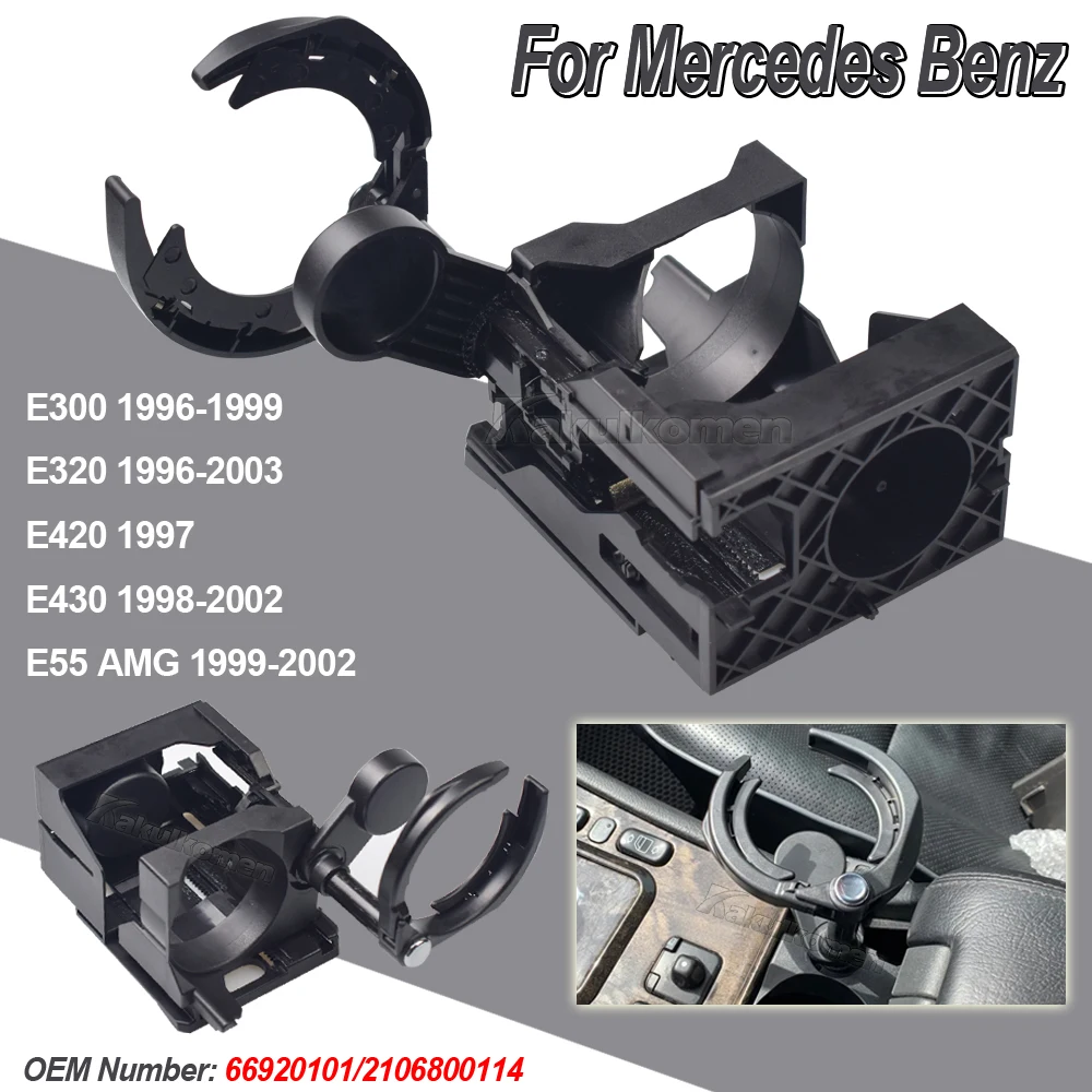 

For Mercedes W210 Car Center Console Water Cup Holder Drink Stand Beverage holder For Mercedes Benz E Class E230 E300 E320 E400