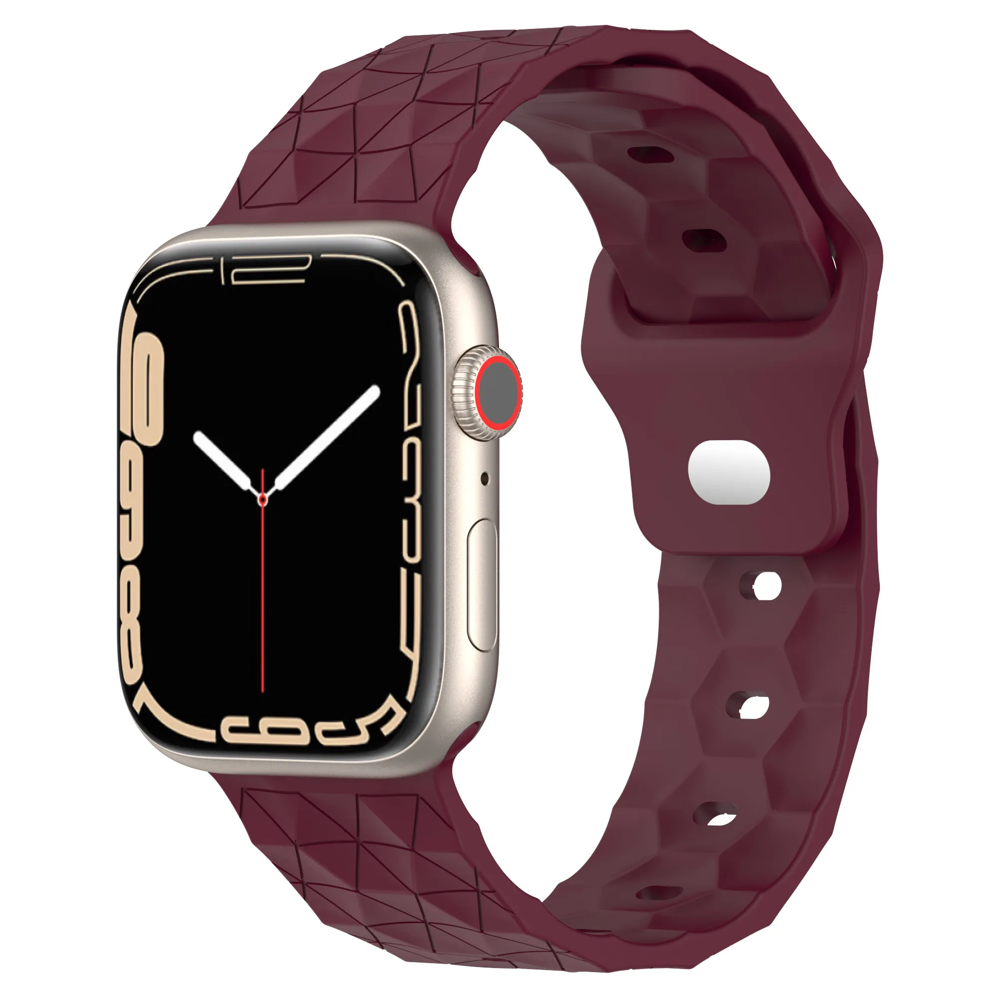 Silikon-Ersatzarmband für Apple Watch 46mm 45mm 44mm 42mm 41mm 40mm Sportarmband für iWatch Series 12 11 10 9 8 7 6 Ultra 2/3 – Detail 6