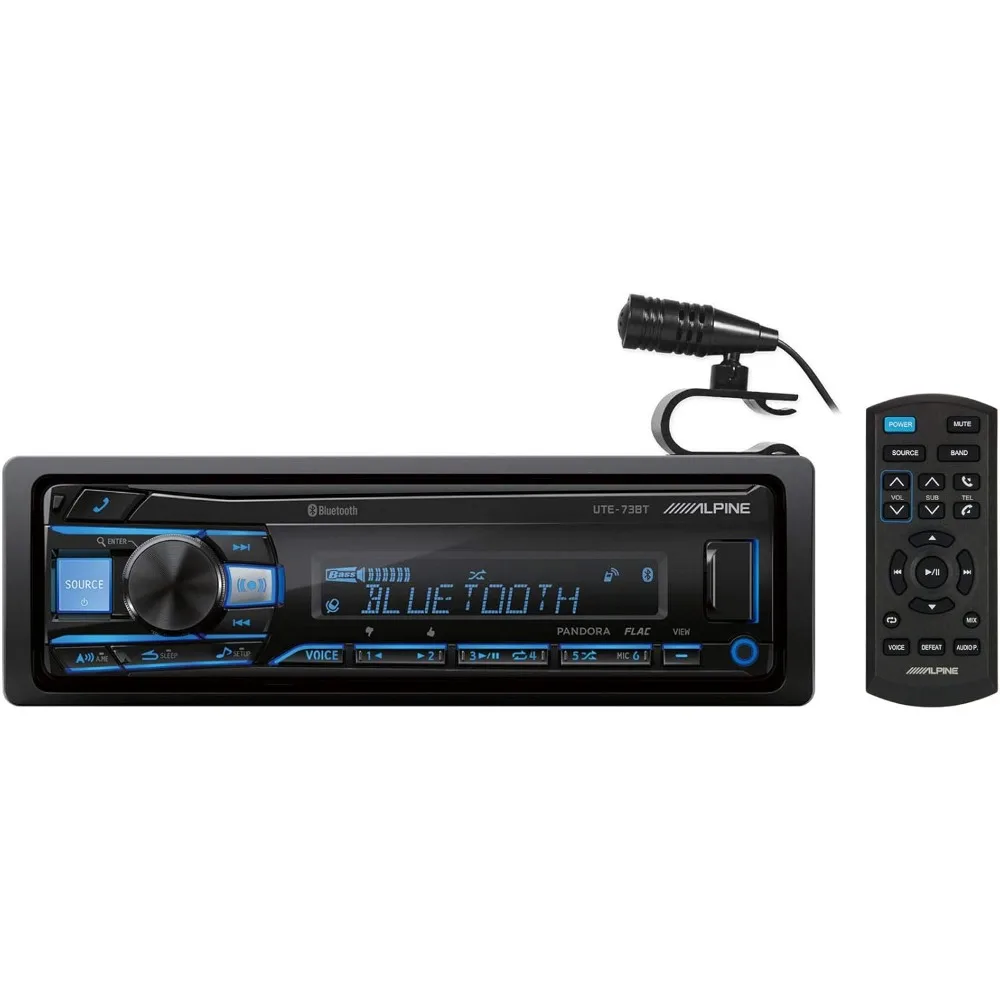 

UTE-73BT Цифровой мультимедиа Усовершенствованный автомобильный Bluetooth-приемник с AUX/USB + пультом дистанционного управления