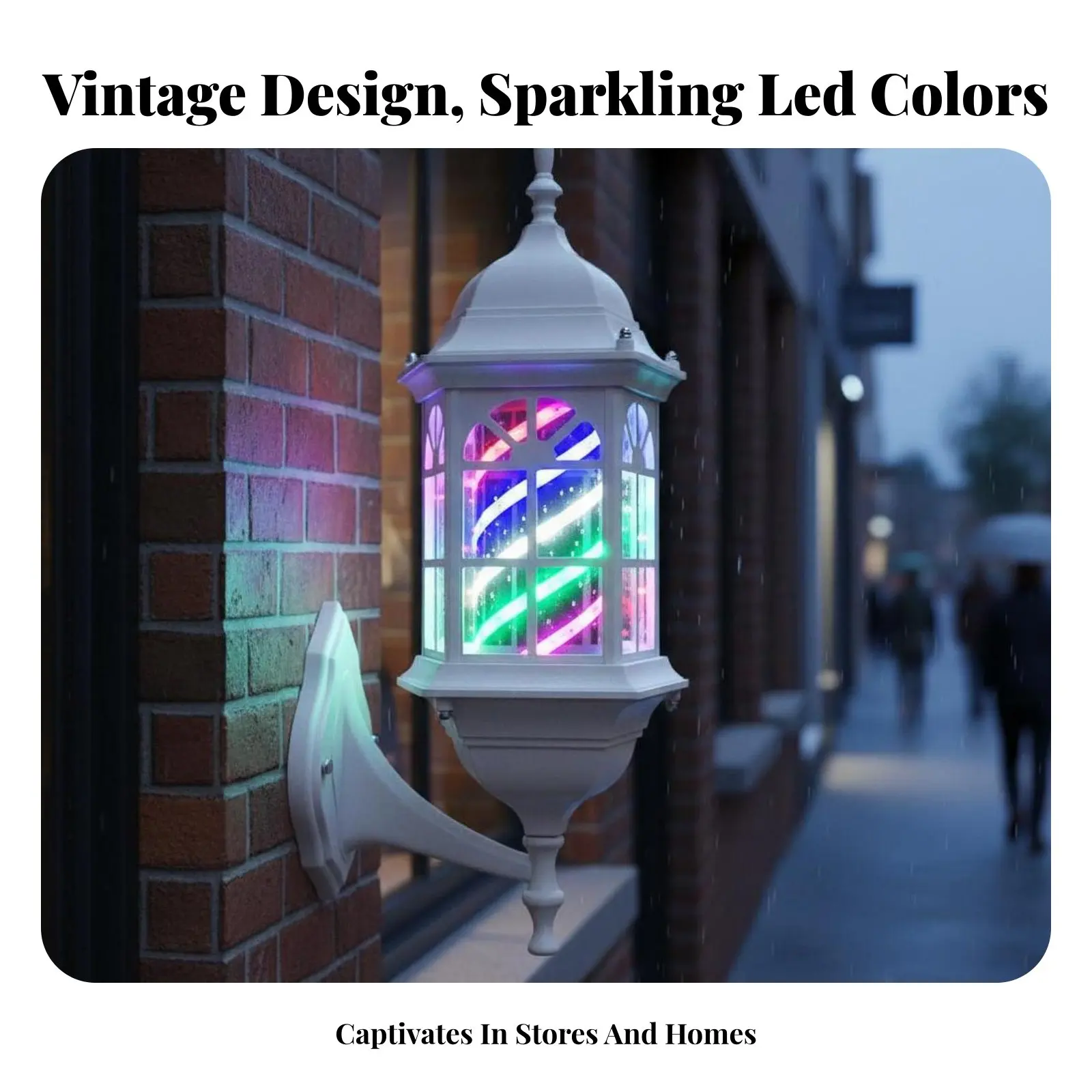 

Светильник для парикмахерской с вращающимся стержнем, влагозащищенный, европейский дизайн, винтажный стиль, прочный, для улицы